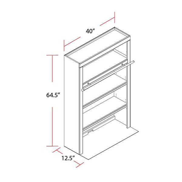 Catalina 40 In. Library Hutch