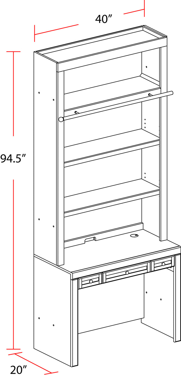 Catalina 40 In. Library Desk
