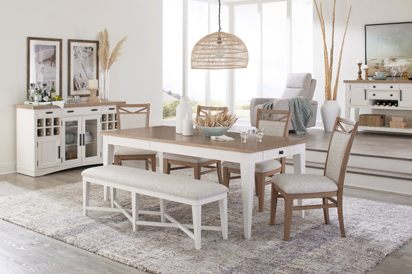 Americana Modern Dining 58 In. Upholstered Bench