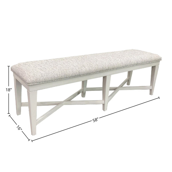 Americana Modern Dining 58 In. Upholstered Bench