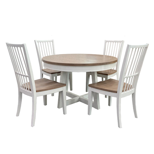 Americana Modern Dining 48 In. Round Extendable Dining Table