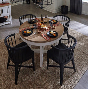 Americana Modern Dining 48 In. Round Extendable Dining Table