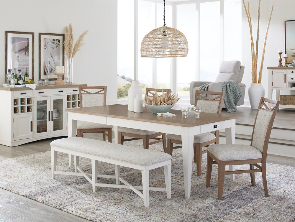 Americana Modern Dining 60 In. Rectangular Extendable Dining Table