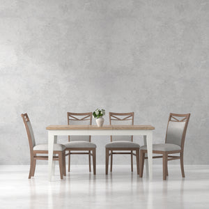 Americana Modern Dining 60 In. Rectangular Extendable Dining Table
