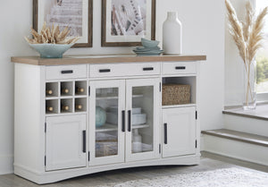 Americana Modern Dining 66 In. X 19 In. Buffet Server with Quartz Insert