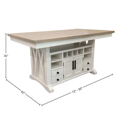 Americana Modern Dining Island Counter Height Base