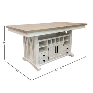 Americana Modern Dining Island Counter Height Base