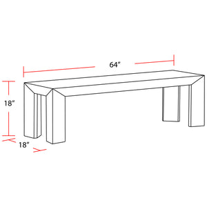 Crossings - Downtown Dining Bench