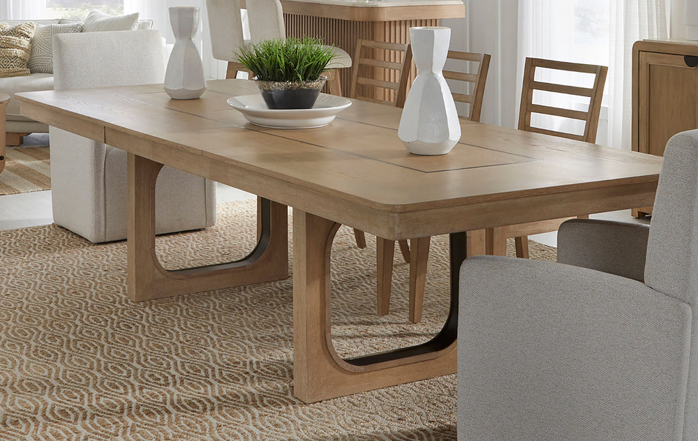 Escape - Dining 84 In. Rectangular Extendable Table With 8 Chairs and Server