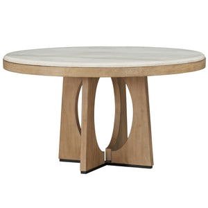 Escape - Dining 54" Round Table with buffet server & 4 barrel chairs