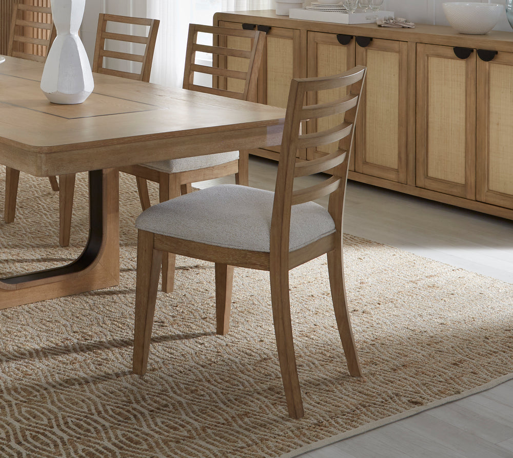 Escape - Dining 84" Rectangular Table with 8 ladderback chairs