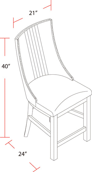 Lodge Dining Swivel Counter Sling Chair (2/CTN Sold in pairs)