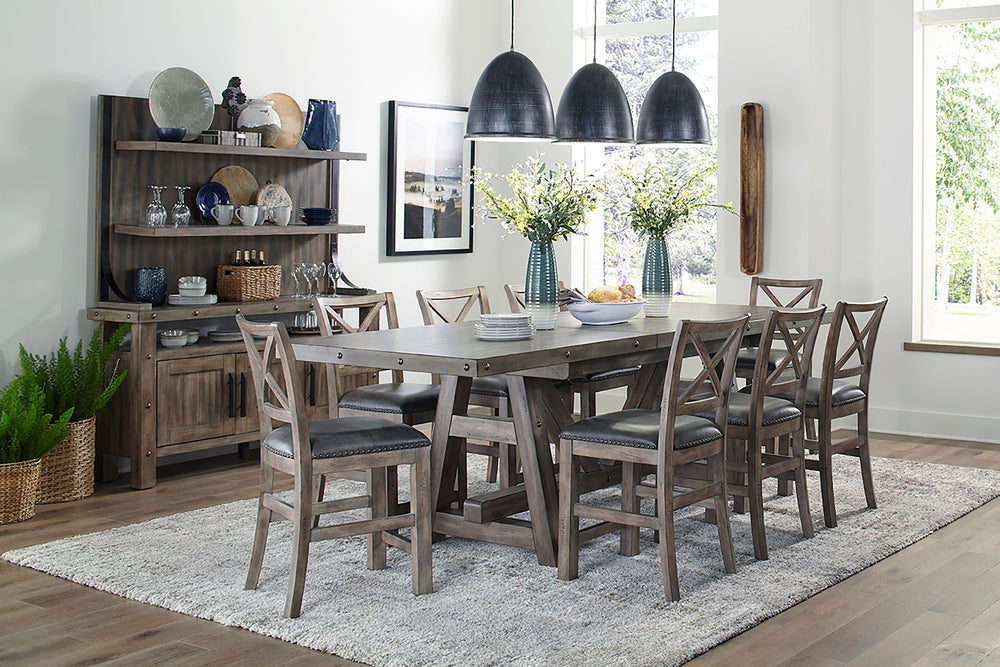 Lodge Dining Counter Height Extendable Dining Table