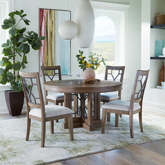 Sundance Dining - Sandstone Grid Back Dining Chair (2/CTN Sold in pairs)