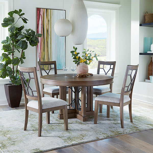 Sundance Dining - Sandstone Grid Back Dining Chair (2/CTN Sold in pairs)