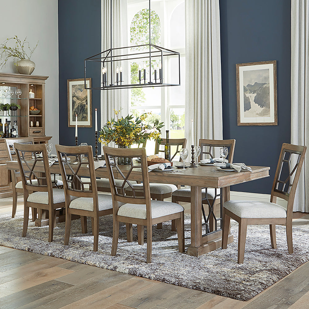 Sundance Dining - Sandstone Grid Back Dining Chair (2/CTN Sold in pairs)