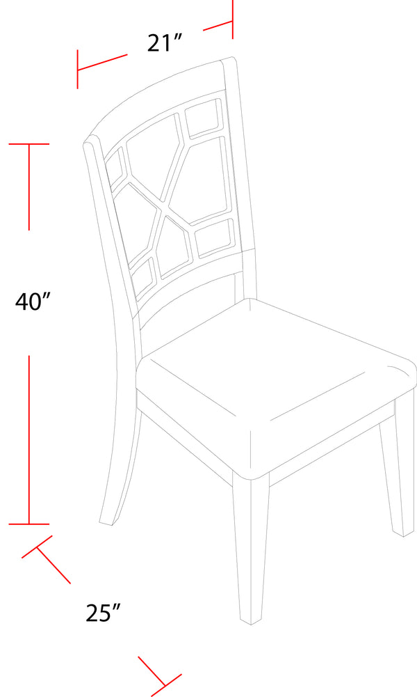Sundance Dining - Sandstone Grid Back Dining Chair (2/CTN Sold in pairs)