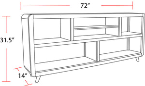 Escape 72 In. Open Multi-Purpose Console