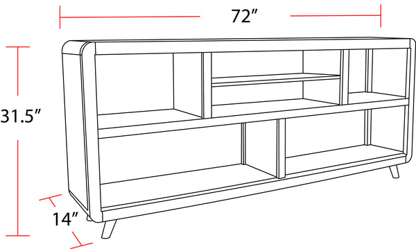 Escape 72 In. Open Multi-Purpose Console