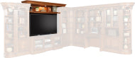 Huntington Expandable Bridge with Shelf and Back Panel