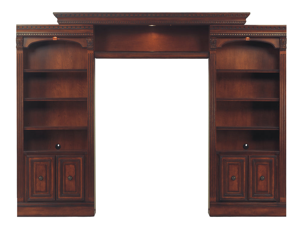 Huntington Expandable Bridge with Shelf and Back Panel