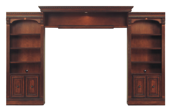 Huntington Expandable Bridge with Shelf and Back Panel