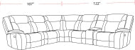 Blake - Desert Taupe Manual Right Arm Facing Recliner