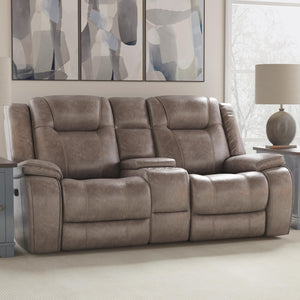 Blake - Desert Taupe Reclining Console Loveseat