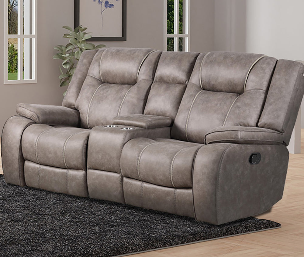 Blake - Desert Taupe Reclining Console Loveseat