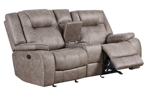 Blake - Desert Taupe Reclining Console Loveseat