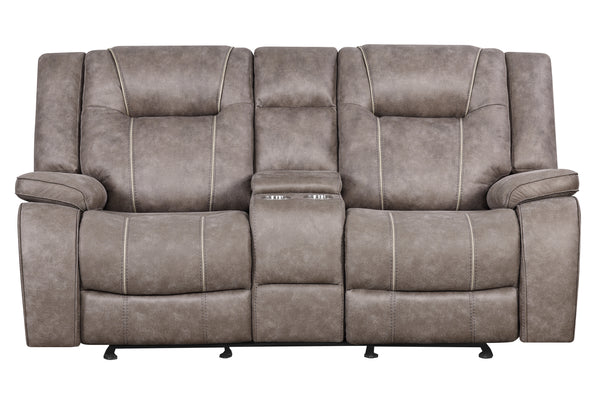 Blake - Desert Taupe Reclining Console Loveseat