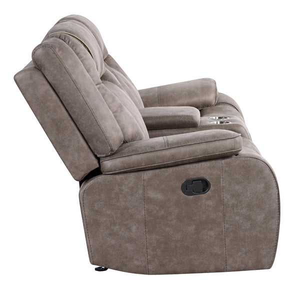 Blake - Desert Taupe Reclining Console Loveseat