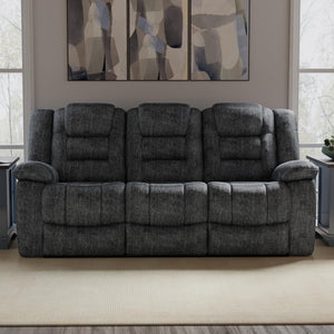 Bolton - Misty Storm Manual Reclining Sofa