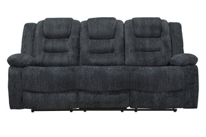 Bolton - Misty Storm Manual Glider Reclining Sofa Loveseat and Recliner