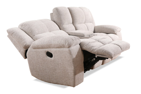 Buster - Opal Taupe Manual Console Loveseat