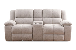 Buster - Opal Taupe Manual Console Loveseat