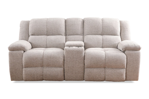Buster - Opal Taupe Manual Console Loveseat