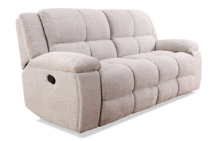 Buster - Opal Taupe Manual Reclining Sofa Loveseat and Recliner