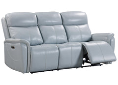 Cascade - Seamist Grey Power Reclining Sofa Loveseat and Recliner