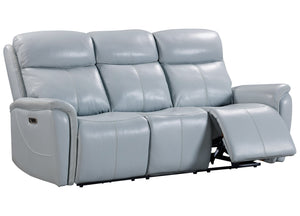 Cascade - Seamist Grey Power Reclining Sofa Loveseat and Recliner