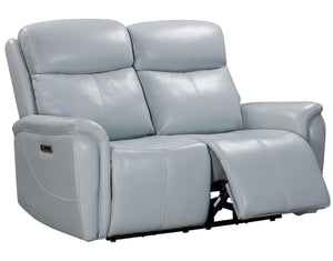 Cascade - Seamist Grey Power Reclining Sofa Loveseat and Recliner