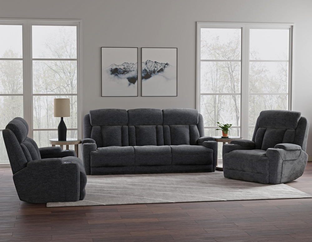 Dalton - Lucky Charcoal Power Reclining Loveseat