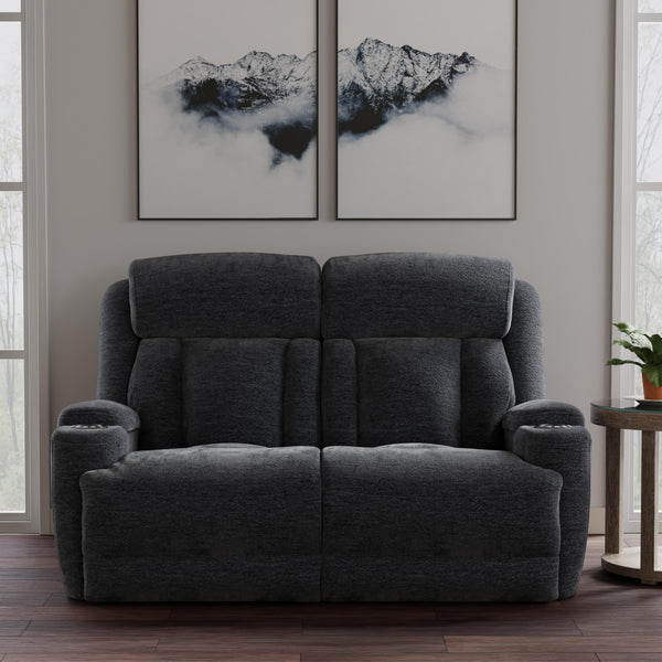 Dalton - Lucky Charcoal Power Reclining Loveseat