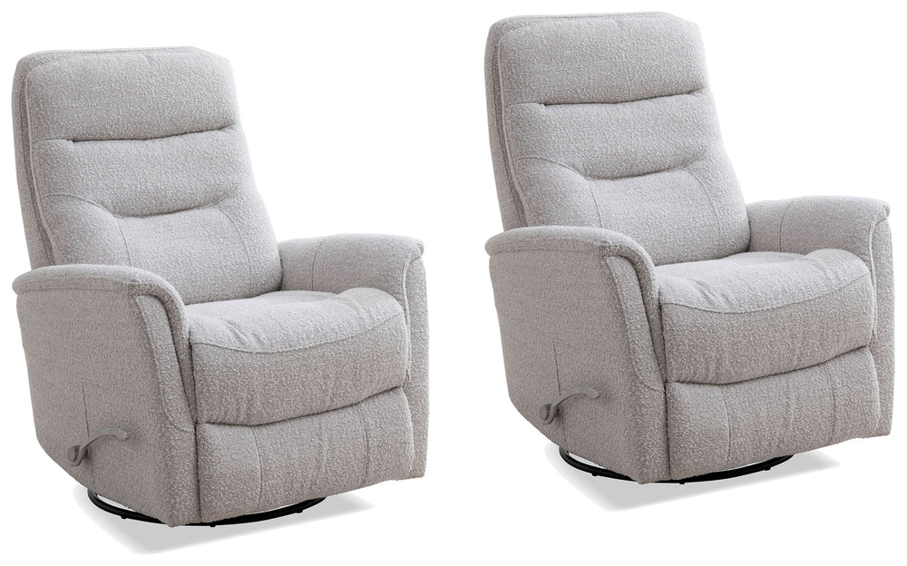 Gemini - Bloke Cotton Swivel Glider Recliner Two Pack