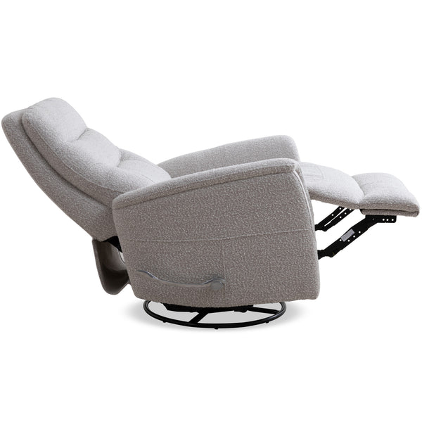 Gemini - Bloke Cotton Swivel Glider Recliner Two Pack