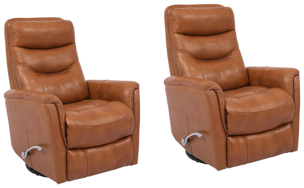 Gemini - Butterscotch Swivel Glider Recliner Two Pack