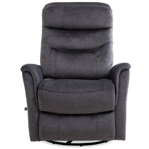 Gemini - Capri Charcoal Swivel Glider Recliner Two Pack