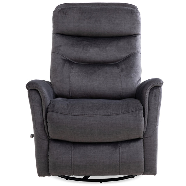 Gemini - Capri Charcoal Swivel Glider Recliner Two Pack