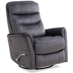 Gemini - Capri Charcoal Swivel Glider Recliner Two Pack