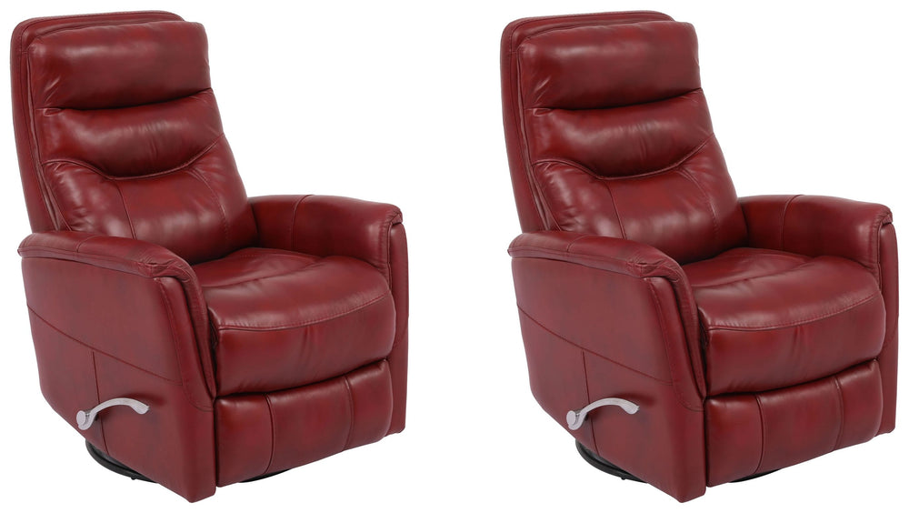 Gemini - Rouge Swivel Glider Recliner Two Pack